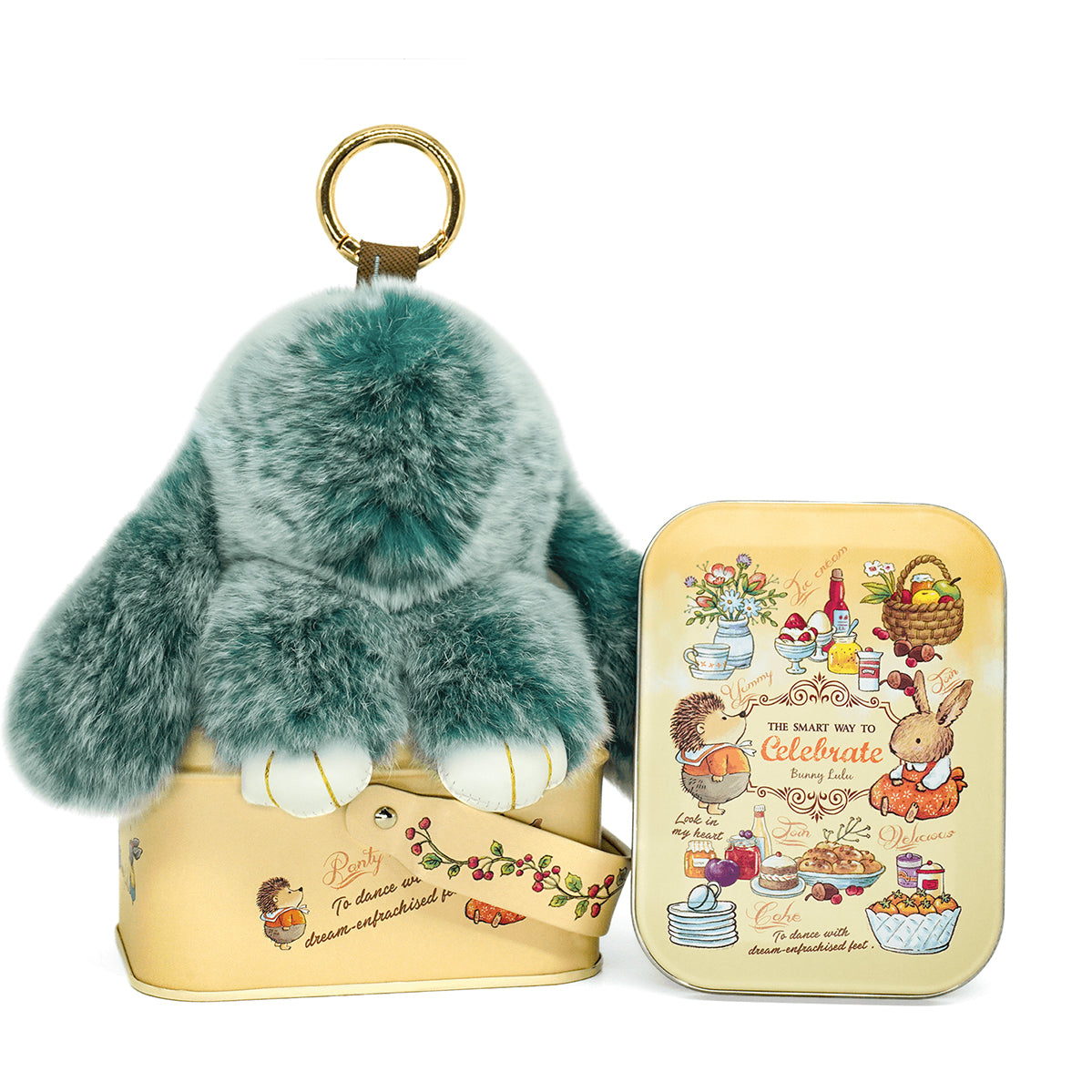 Handcrafted Soft Bunny Charm: Adorable Plush Rabbit Toy Keychain