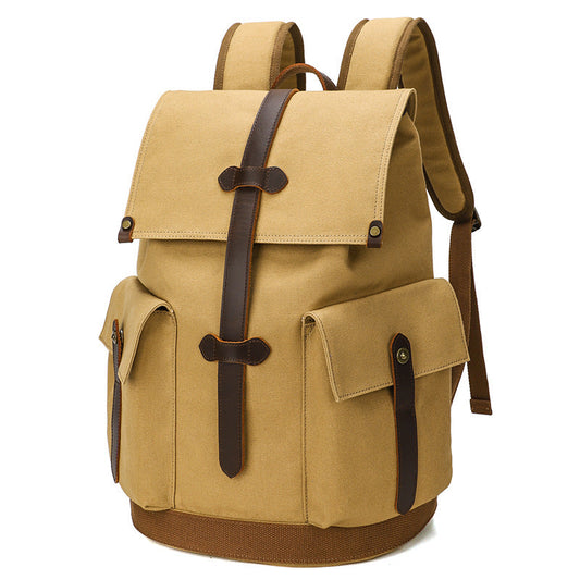 Wear-resistant Canvas Backpack Travel Computer Bag