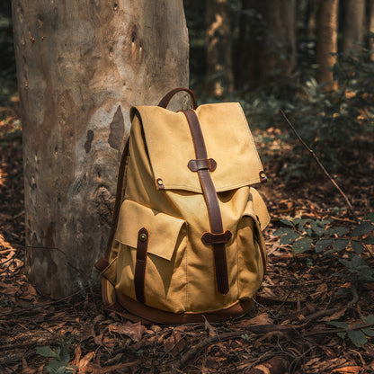 Wear-resistant Canvas Backpack Travel Computer Bag