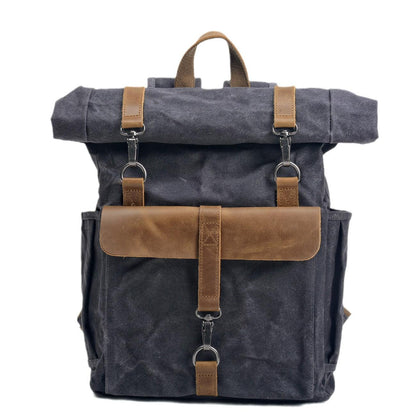 Large Vintage Canvas Backpack Mens Women