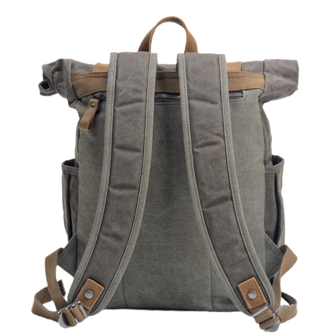 Large Vintage Canvas Backpack Mens Women