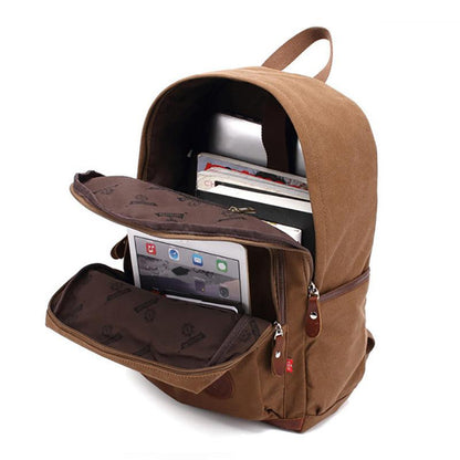 Vintage Canvas Backpack School