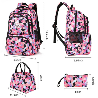 Woosir School Backpacks Set for Teen Girls