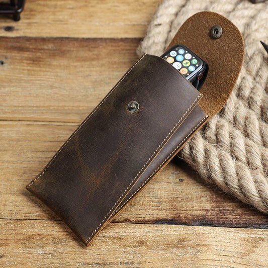 Woosir Leather Single Watch Pouch for Apple Watch