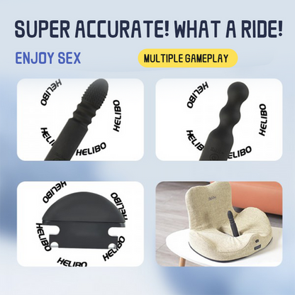 Helibo Chair Multifunctional Massage Dildo Machine and Lemon Sucking Vibrator Set