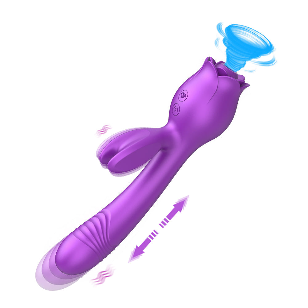 Lurevibe - Rose Vibrator G Spot Clitoral Stimulator