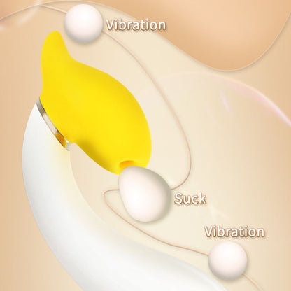 Lurevibe - Rotating Banana Vibrator Sucking Double Vibration Masturbation Sex Toy