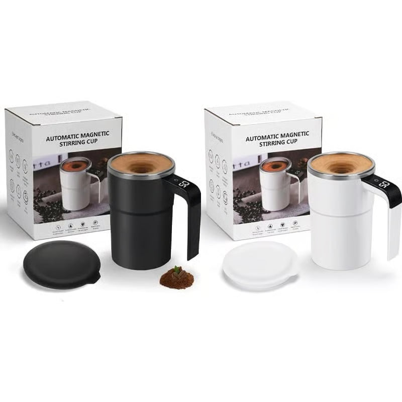 ☕ Rechargeable Automatic Magnetic Stirring Coffee Mug Set