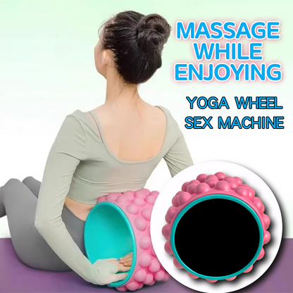 Yoga Wheel Simulated Penis Sex Machine Relieve Fatigue