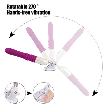 Lurevibe -Telescopic Thrusting 10 Frequency Sex Machine for Female