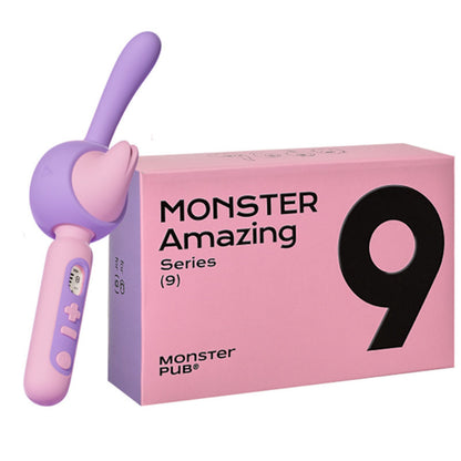 Lurevibe - Monster Av Vibrating Stick 3 In 1 Stick Head Heating G- Spot Stimulator App Remote Control