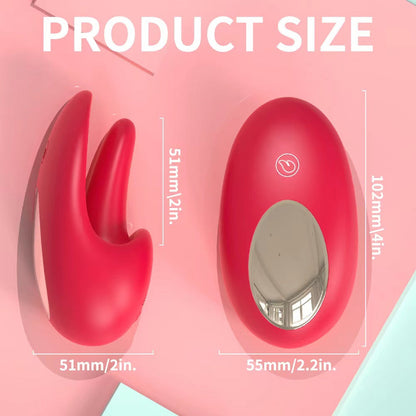 Lurevibe - Tongue Shape Licking Nipples Clit Stimulation Vibrators For Women