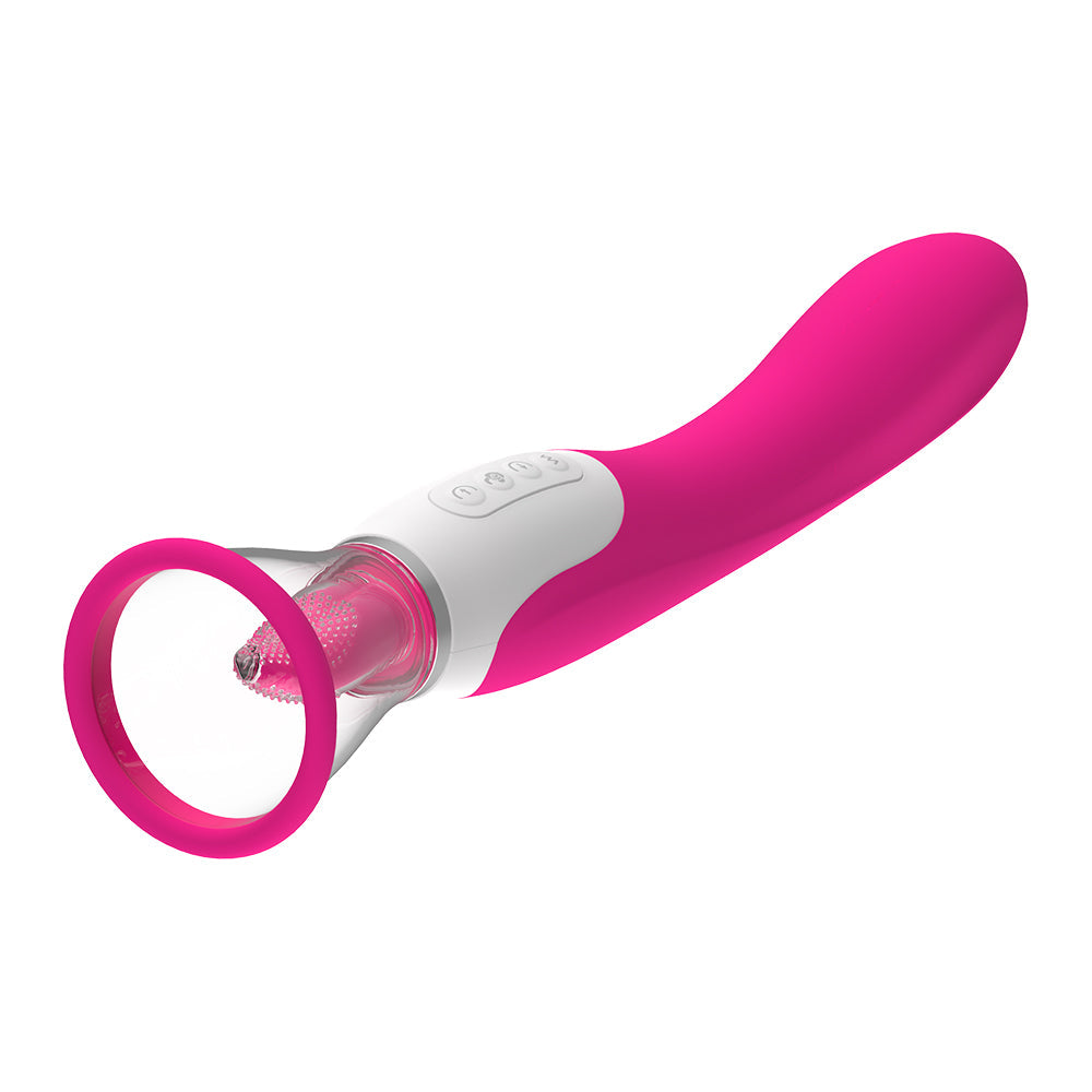 Lurevibe - Hard Rock Vibrating Rod Female Masturbator Vibrating Av Bead Rotating Rod Automatic Heating Sucking Tongue Licker Pluggable Device