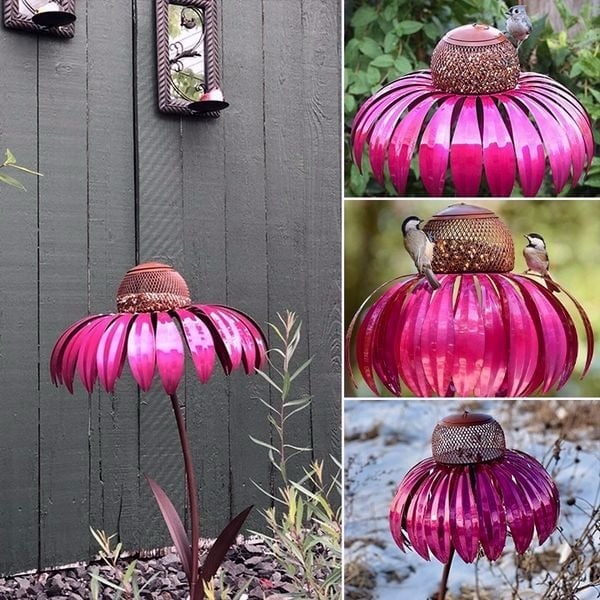 Libiyi Outdoor Flower Bird Feeder Spring Decoration