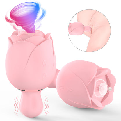 Lurevibe - Sucking Tapping And Vibrating Rose Toy