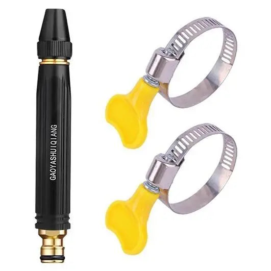 High-Pressure Hose Spray Gun with Brush Attachment