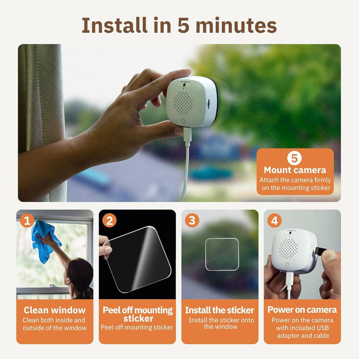 🎥crystal-clear 2K security camera 🌙Color Night Vision 🚨24/7 Recording & Smart Alerts