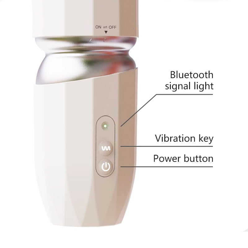 Lurevibe -Telescopic Dildo Sex Machine App Control With Hand Free Sucker