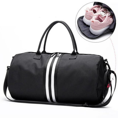 Canvas Duffle Bag Mens Womens Black Duffel Handbag