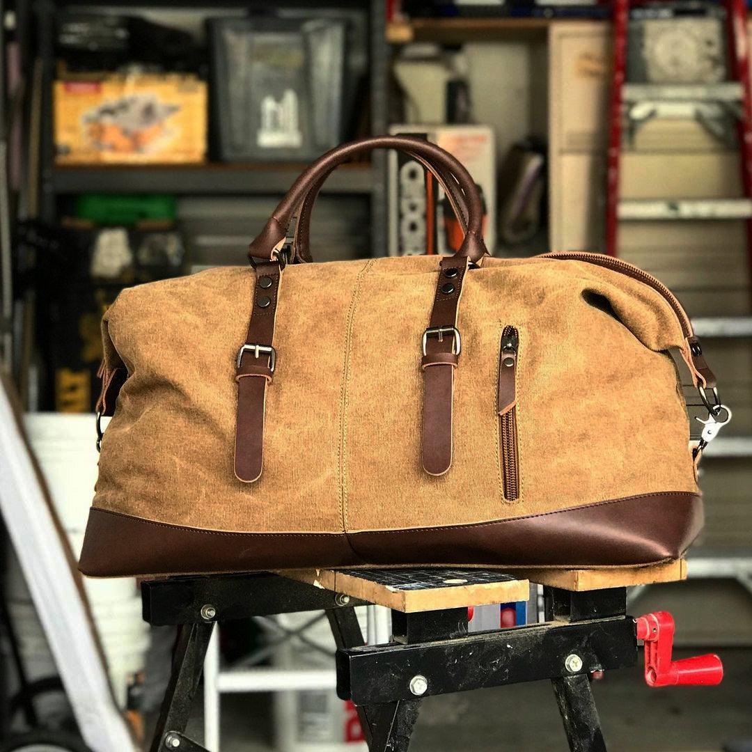 Overnight Canvas Travel Duffle Bag