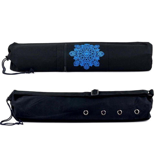 Canvas Yoga Mat Carrier Tote Bag with Ventilation Eyelets