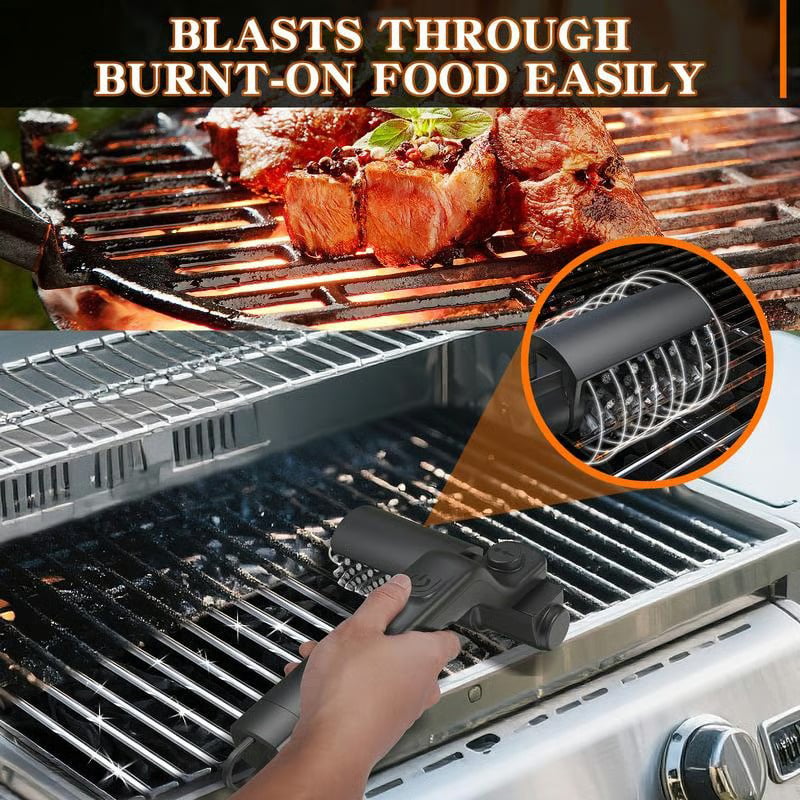 ⚡Electric BBQ Grill Brush : Motorized Power Scrubber for Effortless Cleaning