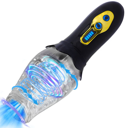 Lurevibe - Male Rose Penis Trainer Rotating Vibrating Deepthroat Masturbator