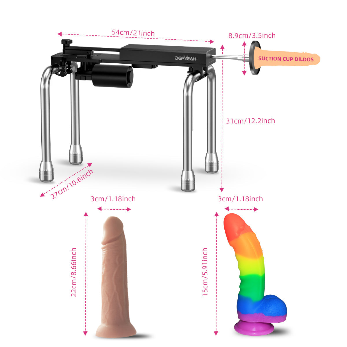 SHEYAY Electronic Dog Female Sex Machine Multiple Accessories