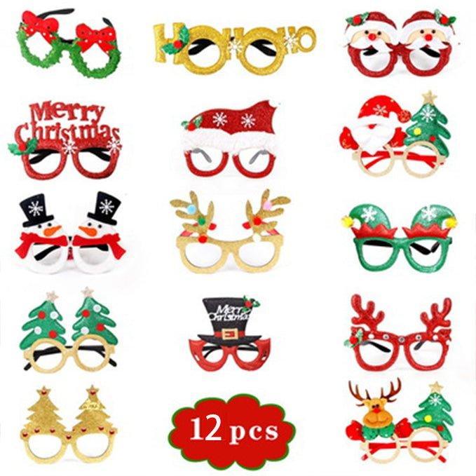 Christmas Ornaments Party Eyeglasses Frame (12 Pack)