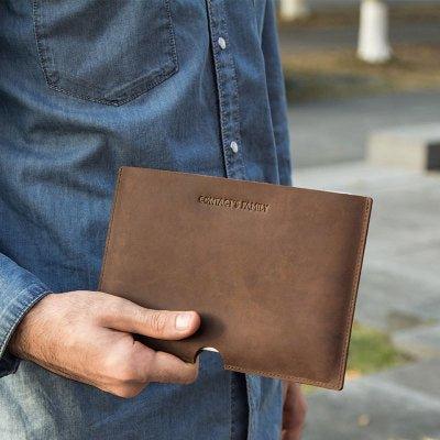 Cowhide Leather Cases iPad Mini Pouch
