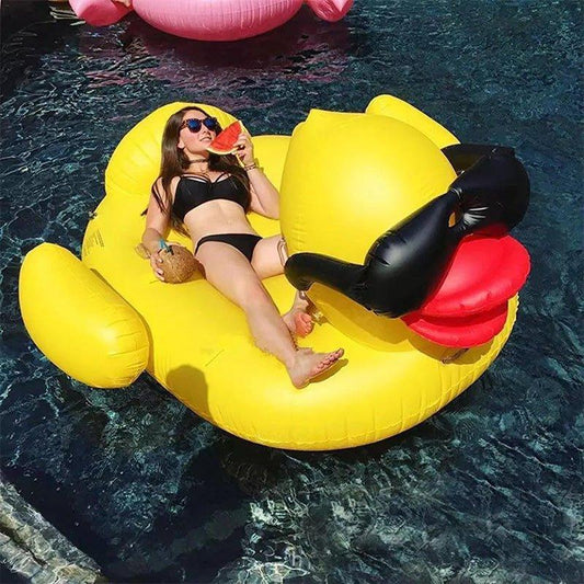 Cute Duck Inflatable Pool Float Lounger
