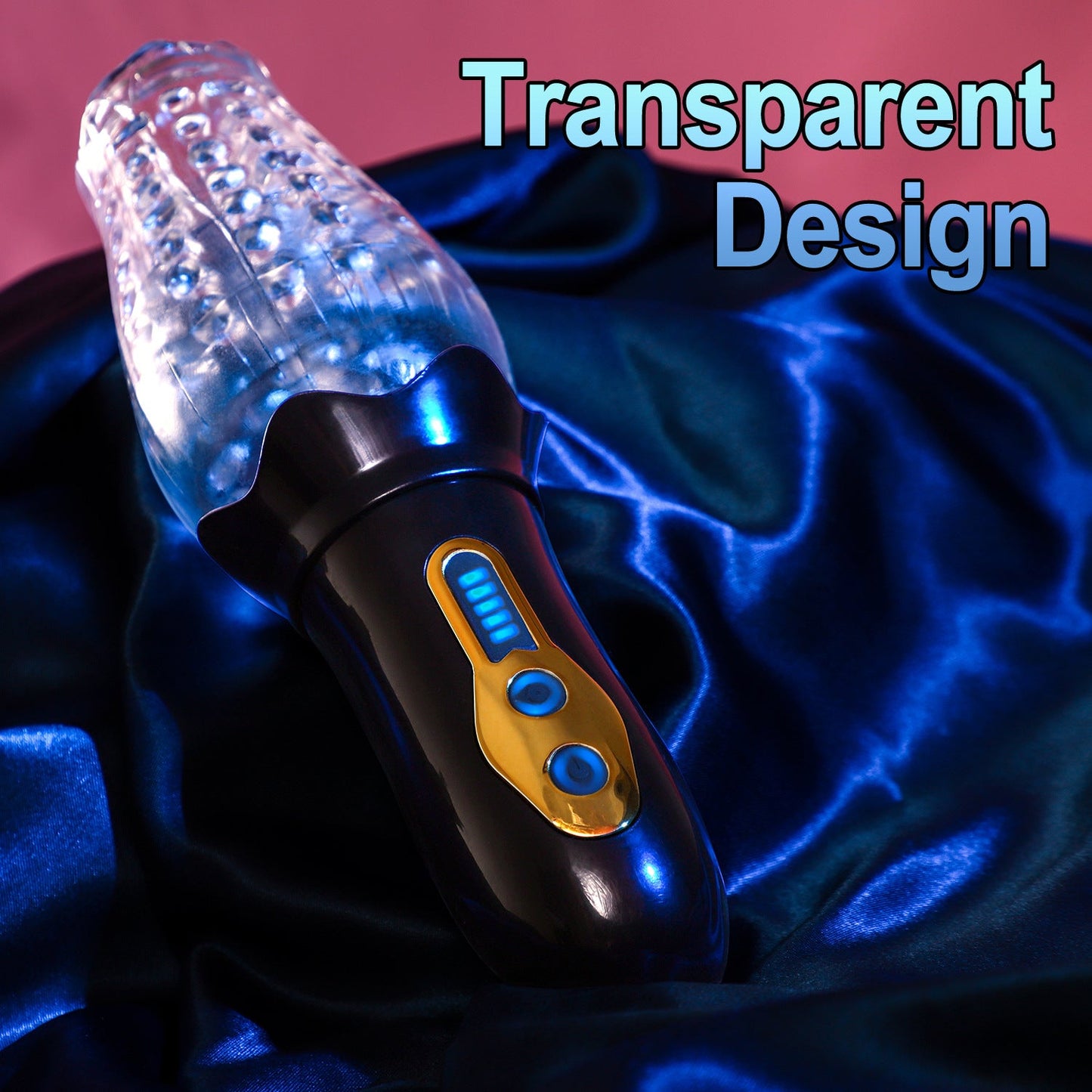 Lurevibe - Male Rose Penis Trainer Rotating Vibrating Deepthroat Masturbator