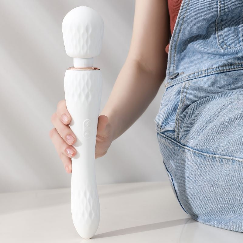 Lurevibe - Strong Shock Vibration Women's Masturbation Double Head Massage Stick