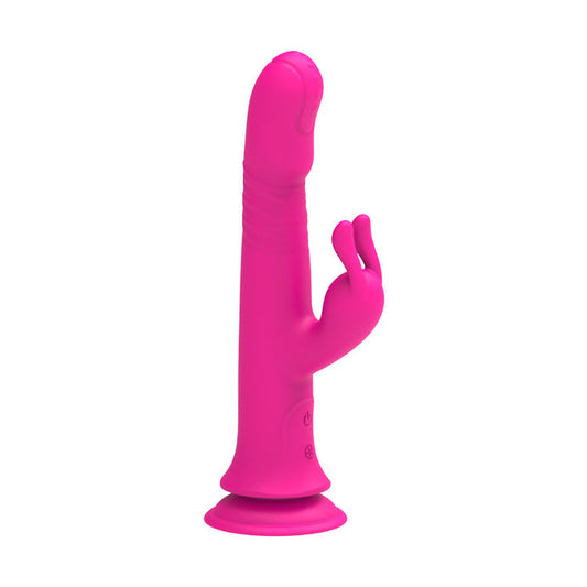 Lurevibe - Rain Love Thrusting Strong Shock Rabbit Vibrator With Suction Cup