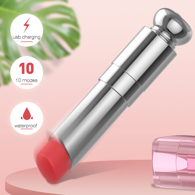 Lurevibe - Lippy 1.0 - Lipstick With Egg Skipping Women's Vibrator