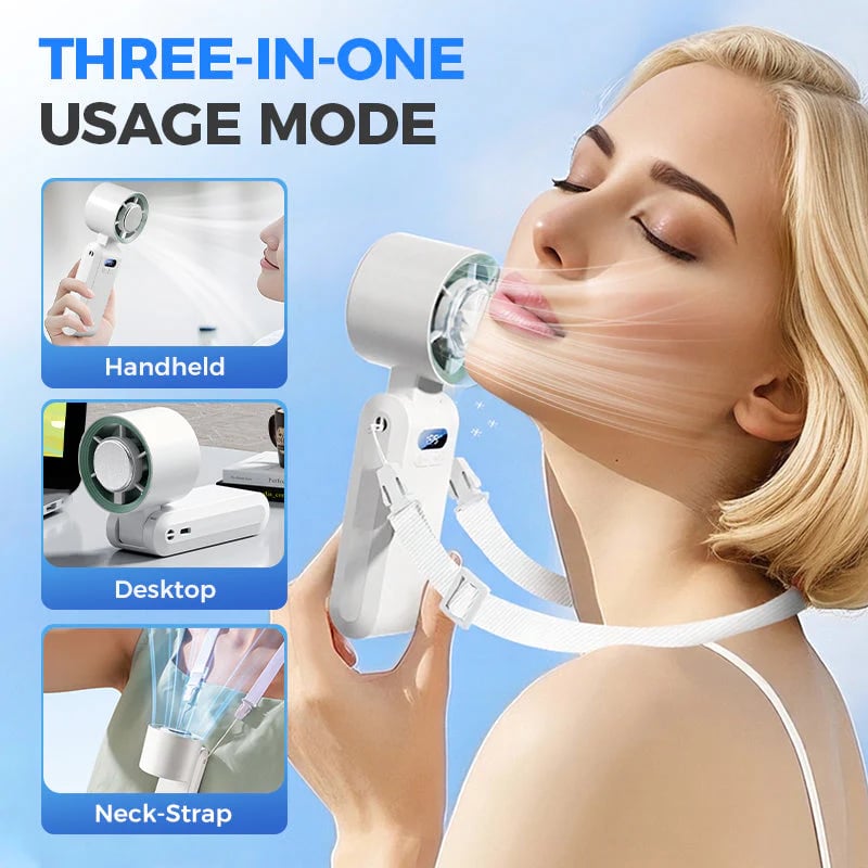 🔥🔥2026 Flagship 5-in-1 Foldable Handheld Cooling Fan