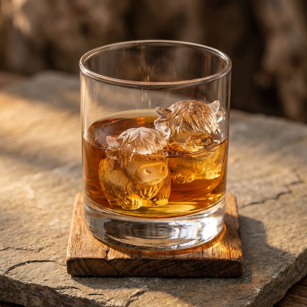 🐇🐰 Mini Highland Cow/Rabbit Ice Cube Mold – Cute 3D Ice for Drinks, Parties & Gifts