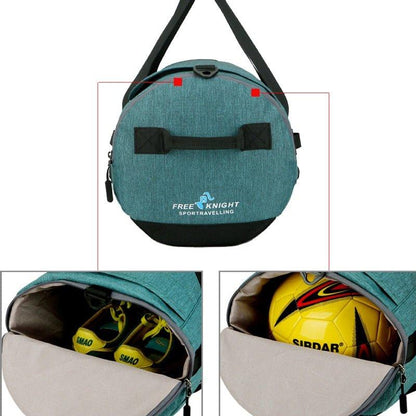 Duffel Sports Gym Bag Shoe Pocket Water Resistant