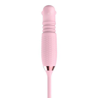 Lurevibe - Purple Rose Toy Rotating Pearls Telescopic Tongue-licking Vibrator