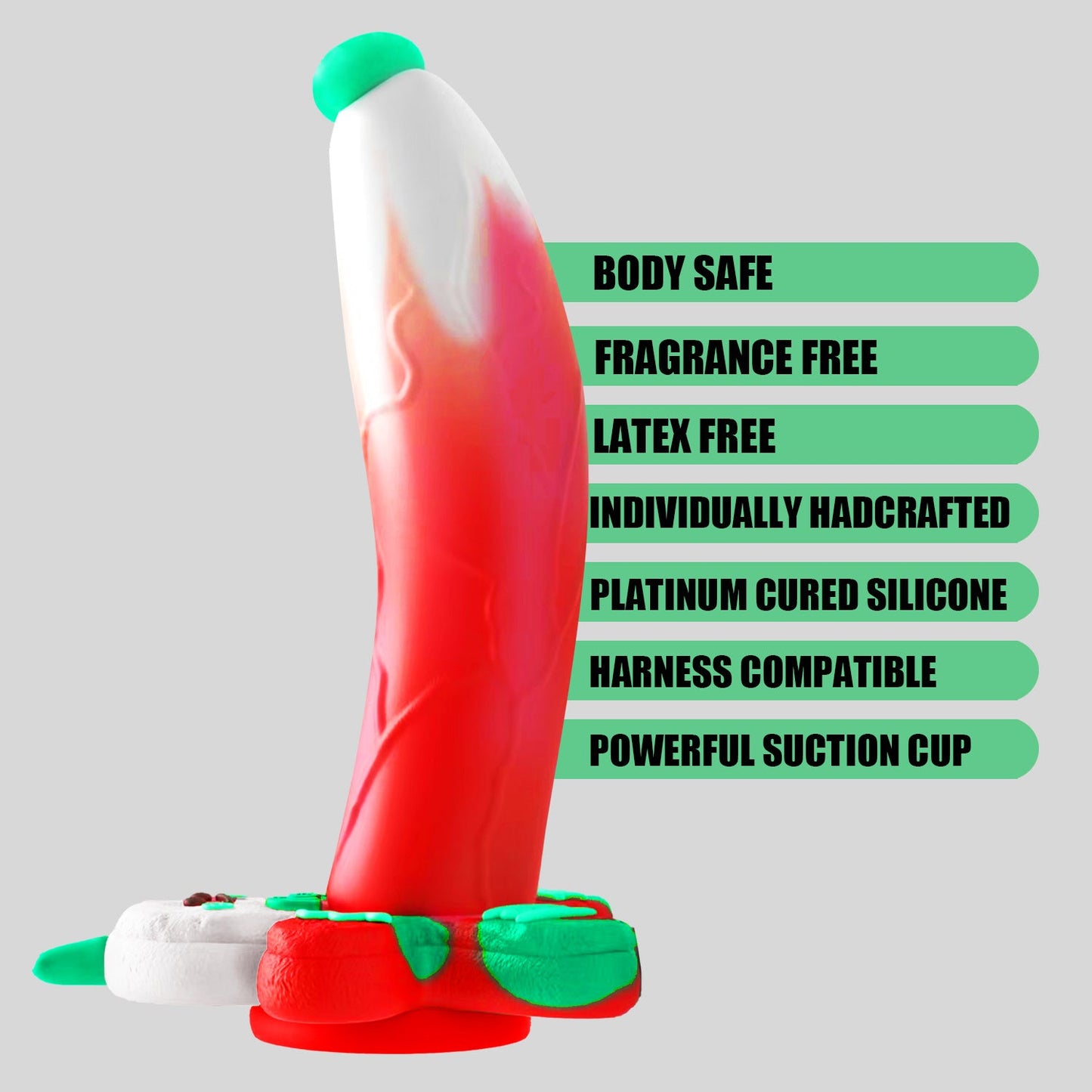 AIMITEX Gingerbread Man Dildo Suction Cup Manual Masturbator