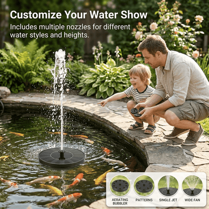 🌞 Solar Bird Bath Fountain Pump