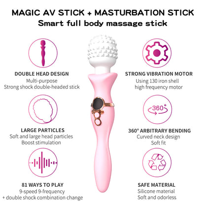 Lurevibe - Female Vibrating Massage Magic Wand Masturbation Vibrator