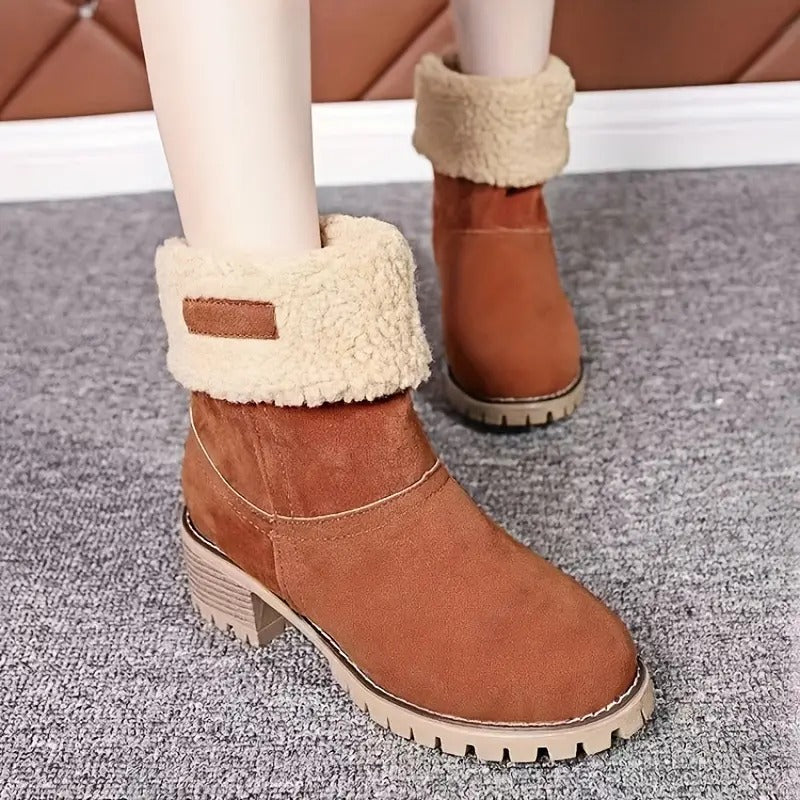 Libiyi seniors' chunky heel winter boots - Libiyi