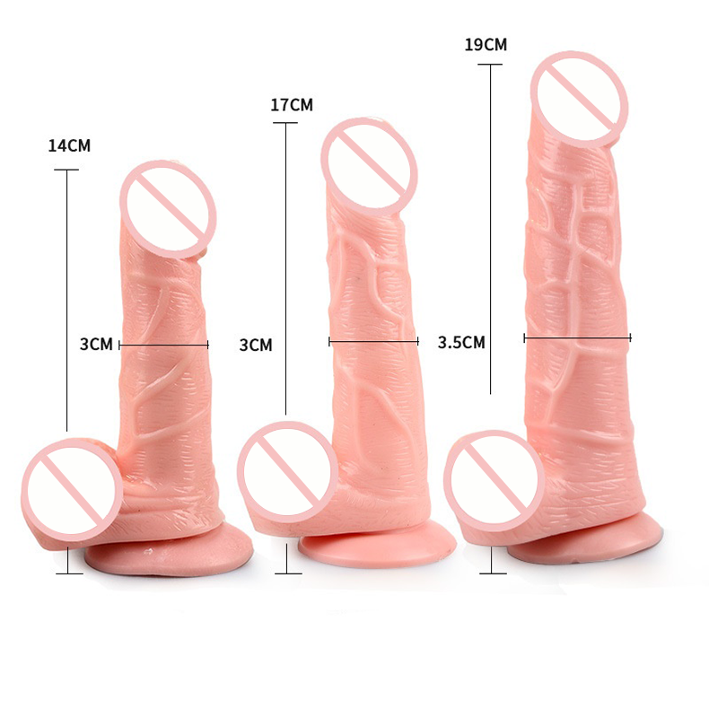 Lurevibe - Realistic Silicone Thick Dildo Suction