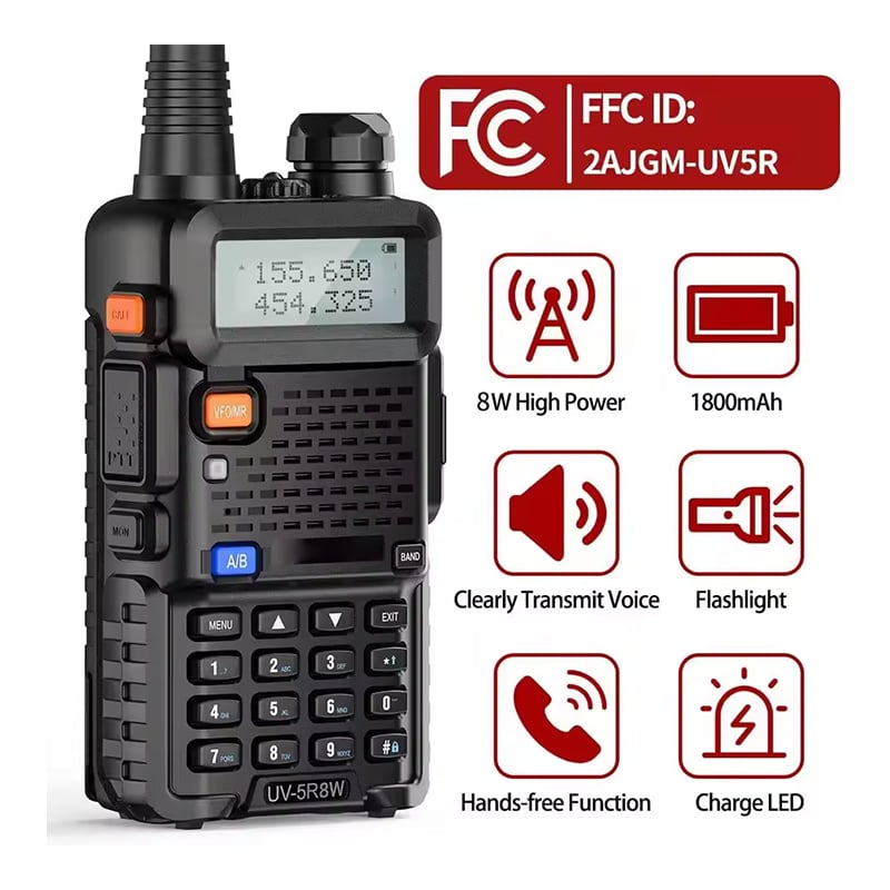 📻✨UV-5R Dual Band Ham Radio – Stay Connected Anywhere! 🌍🚶‍♂️