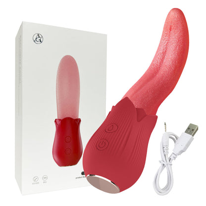 Lurevibe - Upgraded Rose - 20 Frequency Tongue Licking Vibrator