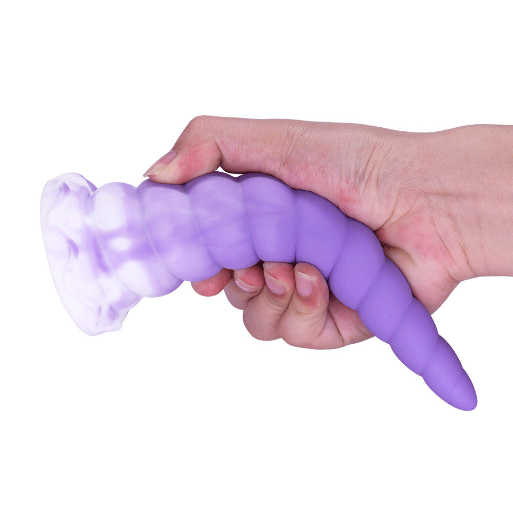 Gradual 7.08 Inch Pyramid Silicone Dildo Anal Toy