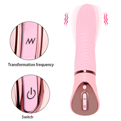 Lurevibe - Women Vagina Clitoris Stimulator Multifunction G-spot Massager 10 Speed Tongue Vibrator Female Masturbation