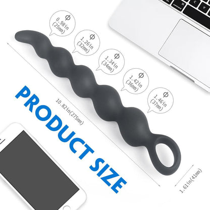 Silicone Anal Beads Prostate Massager Anus Backyard Beads Butt Plug