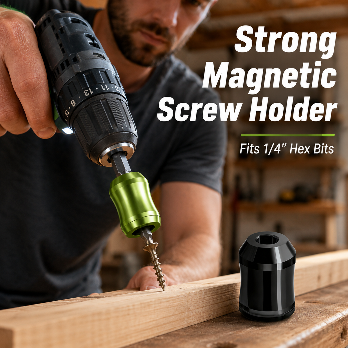 🧲Strong Magnetic Screw Holder Ring for 1/4" Hex Bits